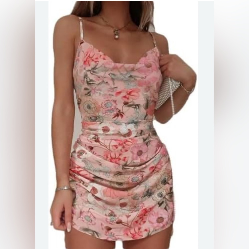 CBR Pink Floral Mini Dress